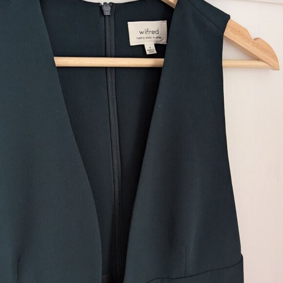 Wilfred short dress in forest green - Picture 4 of 5